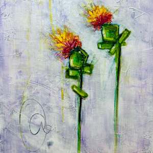 The Floating Garden: Safflowers by Jodi Gaines