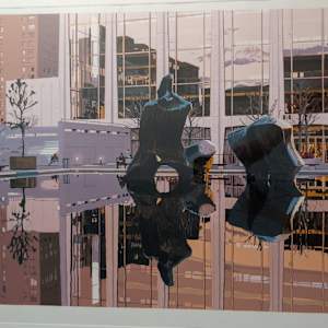 Lincoln Center/ Dusk by Fran Bull