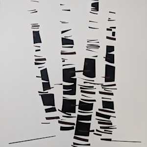 Birches by Joseph Pizzat