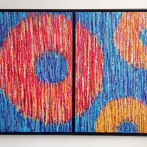 Singing Heart Diptych, Echoes of Illumination 2 by Rachel Wilsey, Image 1.