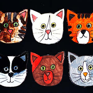 Cat Heads by Tiffany, Image 1.