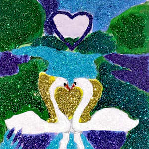 Swans In Glitter by HannahH