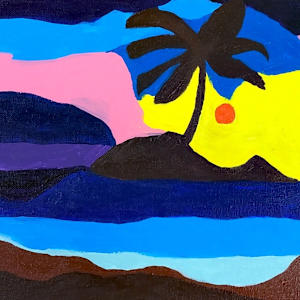 Sunset At The Beach by Josiah