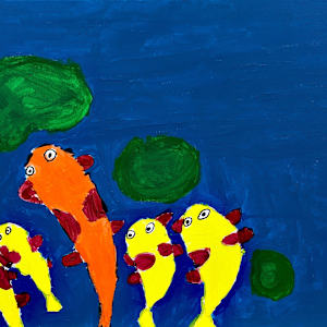 Koi Pond by Claire