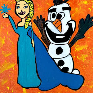 Elsa & Olaf by Maddie