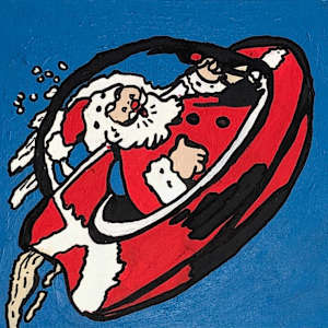 Santa UFO by Kenson