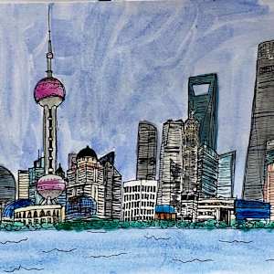 Shanghai Watercolor by Alex