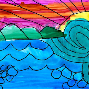 Swirling Waves by Alfredo