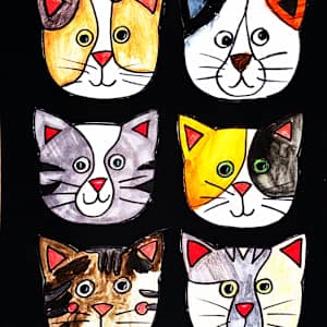 Vertical Cats by Tiffany, Image 1.