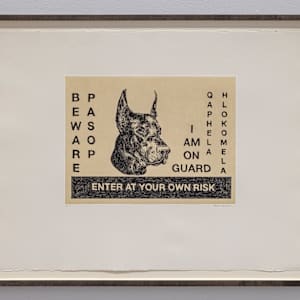Meleko Mokgosi - Spaces of Subjugation: Imaging Imaginations IV by Andrew G.H. Betancourt  Image: Untitled (I am on guard dog)