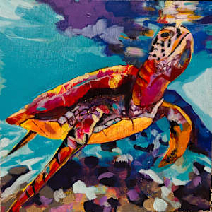 Tenacious Sea Turtle by Natalie Campbell