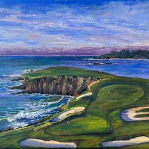 Pebble Beach 8th Hole by Natalie Campbell