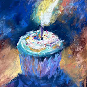 Happy Birthday Cupcake by Natalie Campbell