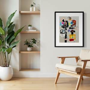 Chutes and Ladders by Ladianne Henderson  Image: Chutes and Ladders by Ladianne Henderson.  Mixed media on paper. 21x28 in. 2020. MOCKUP 5