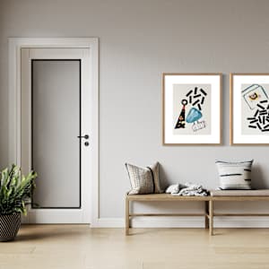 In the Direction of the Sun DIPTYCH by Ladianne Henderson  Image: In the Direction of the Sun - Diptych,  by Ladianne Henderson.  Mixed media on paper. 18x24 in.  MOCKUP 2