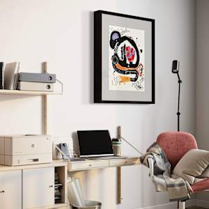 Schema by Ladianne Henderson  Image: Schema by Ladianne Henderson. Mixed media on paper. 18x24 in.  2020.  MOCKUP  3