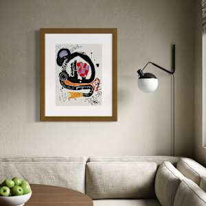 Schema by Ladianne Henderson  Image: Schema by Ladianne Henderson. Mixed media on paper. 18x24 in.  2020.  MOCKUP  4