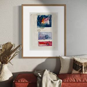 Mozart Symphony 25 in G minor - Movement II - Andante, by Ladianne Henderson. Watercolor on paper 18x24 in. 2025 by Ladianne Henderson  Image: Mozart Symphony 25 in G minor - Movement II - Andante, by Ladianne Henderson. Watercolor on paper 18x24 in. 2025 MOCKUP 3