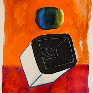 Remote View Diptych by Ladianne Henderson  Image: Remote View Diptych - Piece II, by Ladianne Henderson.  Mixed media on paper. 18x24 in. 2024