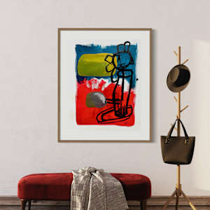 Rocks in the Garden by Ladianne Henderson  Image: Rocks in the Garden by Ladianne Henderson.  Mixed media on paper.  18x24 in. 2021. MOCKUP 4