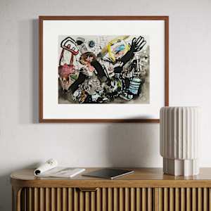 The Obvious Bitch by Ladianne Henderson  Image: The Obvious Bitch by Ladianne Henderson. Mixed media on paper. 24x18 in. 2021. MOCKUP  2