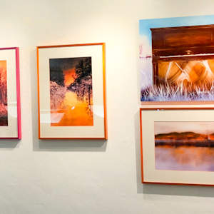 Sailing Away by Linda Devenow  Image: Framed: solo Continuation of Moving Toward the Emotive exhibit, Emerald Art Center, Springfield, Or, March 2025