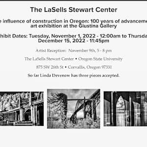 Vivid Summer Foliage by Linda Devenow  Image: Juried into "The Influence of Construction in Oregon, 100 years of Advancement"– Giustina Gallery, LaSells Stewart Center, OSU, Corvallis, Or, November 1 – December 15, 2022