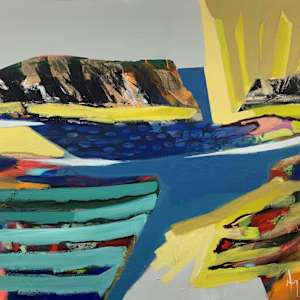 Mountains Sunshine Streams by Angela Maritz