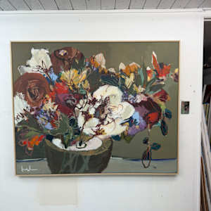 Let Them Bloom by Angela Maritz  Image: Hanging in the studio