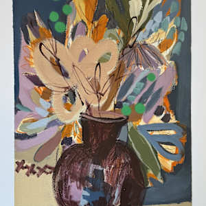 Red Soil Blue Blooms by Angela Maritz