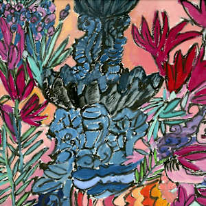 Mermaid By Fence by Anita Inez White