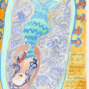 Oatmeal bath for a Mermaid by Anita Inez White