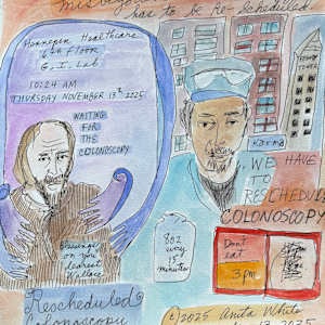Waiting for the Colonoscopy by Anita Inez White