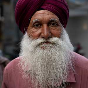 Magenta Turban by George Salter Photography, Image 1.