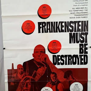Frankenstein Must Be Destroyed, US 1 Sheet, 1970 