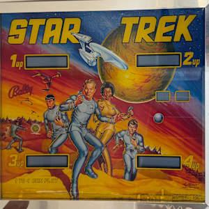 Famed Star Trek Pinball Glass by Kevin O'Conner