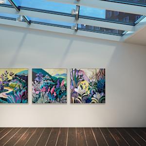 Psychedelic Landscapes: Yellow Path by Sarah Dee Barrett, Image 4.