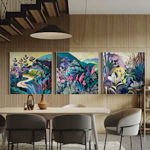 Psychedelic Landscapes: Flowers by Sarah Dee Barrett, Image 3.