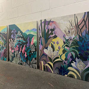 Psychedelic Landscapes: Flowers by Sarah Dee Barrett 