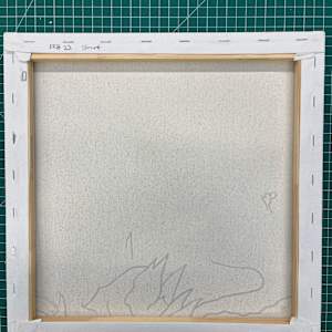 Psychedelic Landscapes: Yellow Path (study) by Sarah Dee Barrett 