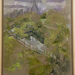 Large Pylon View (Walthamstow Wetlands) by Sarah Dee Barrett