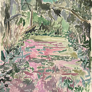 Pink Landscape by Sarah Dee Barrett