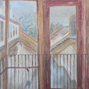 Wet Rooftops View by Sarah Dee Barrett