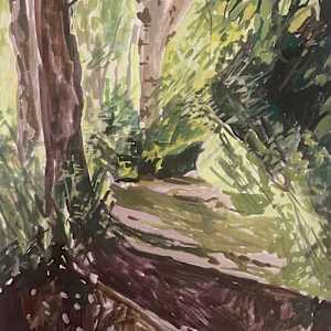 Woods Scene by Sarah Dee Barrett