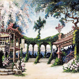 Bozzetto per la scenografia di Madama Butterfly al Teatro imperiale Mariinskij di San Pietroburgo by Konstantin Andreevich Somov