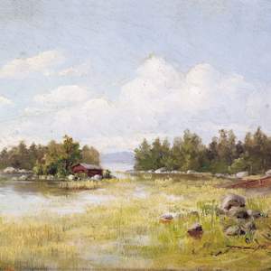 Casetta sul lago by Josip Jevstafievich Kratchkovskij