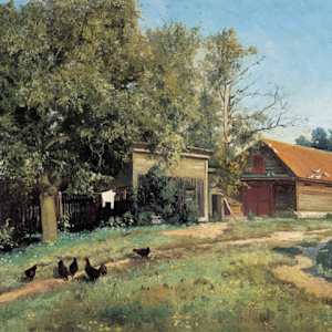 Cortile di campagna by Vladimir Gavrilovich Kasantzev