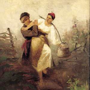 Giovane donna che porta l’acqua by Konstantin Aleksandrovich Trutovskij
