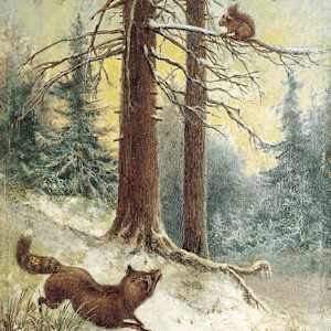 La volpe e lo scoiattolo nella taiga by Zachar Alekseevich Rokachevskij