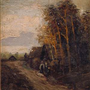 Paesaggio degli Urali. Il sentiero nel bosco by Apollinarij Michailovich Vasnetsov
